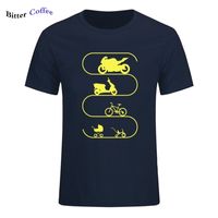 Wholesale 2019 Summer NEW Fashion Baby Car Bike Bicycle Motorcycle Evolution Tee Shirt For Man Summer Hip hop T Shirt Plus Size