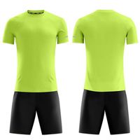 Wholesale 1656778shion Team blank Jerseys Sets Training Soccer Wears Short sleeve Running With Shorts