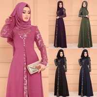 Wholesale 2019 new arrival elegent fashion style muslim women plus size long abaya S XL V2k6