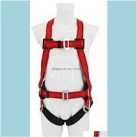 Wholesale Harnesses Climbing Camping Hiking Sports Outdoorshigh Altitude Work Anti Fall Five Point Full Body Construction Outdoor Safety Belt Drop D