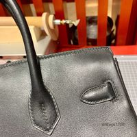 Wholesale DHbags1788 Herm full bag black swift plain leather all steel gold plating