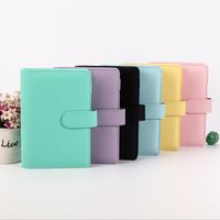 Wholesale Colorful Spiral Simple Notepads Binder Cover Colors A5 A6 Portable Notepad Hand Book Notebook Cute Small Notebooks Office School Kids Gifts DIY Friends A15