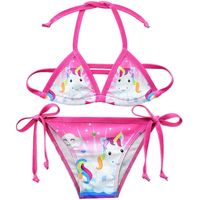 Wholesale Girls Unicorn Bikini Suits Summer Beachwear Kids Girls Cute Bathing Suits Two pieces Swimsuit Girls Swimwear G48