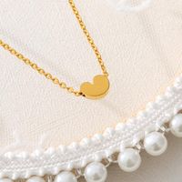 Wholesale Romantic Valentine s Day Hearts Pendant Necklace Stainless Steel Chain Heart Shape Collier Bijoux Femme Wedding Bridesmaid Gifts Necklaces
