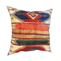 Wholesale Aksaray Antique Cappadocian Turkish Kilim Pillow Case Cushions For Sofa Boho Ethnic Persian Tribal Decor Vintage Cushion Covers Cushion Deco