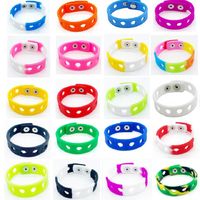 Wholesale Party Gifts Silicone Wrist Band Soft Sports Bracelet Charms Decoration Kids Accessories Length cm HH21