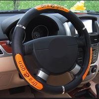 Wholesale Steering Wheel Covers Car Brand Reflective Faux Leather Elastic China Dragon Design Auto Protector