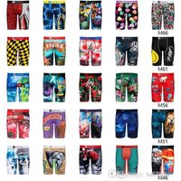 Wholesale Swimwear Men Ethika Shorts Fashion Sports Tight And Breathable Beach Wear Ice Silk Polyester Printed Underwear Boxers