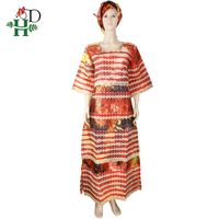 Wholesale Ethnic Clothing H D African Dresses For Women Traditional Clothes Bazin Riche Embroidery Hijab Abayas Kaftan Wedding Robes