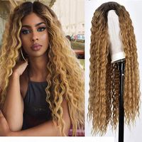 Wholesale Ombre Highlight Wig Brown Honey Blonde Colored Curly HD Whole Lace Front Human Hair Wigs Straight Full Lace Frontal Wig Remy