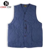 Wholesale Men s Vests Multi pocket Quilted Vest For Men Sleeveless Military Safari Hunting Style Padded Gilet Autumn Winter Vintage Clothes Windproof