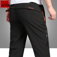 Wholesale Men s Pants Warm jeans of wool for male winter thick pants with waterproof zipper work casual military tactical xl men s