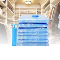 Wholesale Vacuum Storage Bag Thickened Reusable Cloth Compressed Clothes Blanket Packing With Hand Pump x50cm Bags