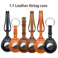 Wholesale Leather Airtag Case Cords Protective Cover Locator Tracker Anti lost Device Sleeve Key Charm Luggage Cords Slings And Webbi