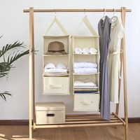 Wholesale Storage Boxes Bins Wardrobe Hanging Bag Interlayer Drawer Type Clothes Hangers Holder Portable Organizer Closet