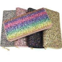 Wholesale Wallets Fashion Women Design Style Sequins Long Handbag Girls Sparkling Wallet Currency Change Purse Pouch