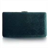 Wholesale Dark Green Velvet Hard Case Box Clutch Evening Bags And Purses Handbags With Shoulder For Ball Party Prom