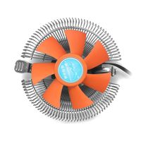 Wholesale Fans Coolings POLAR ICEFLOW Ultra Silent Chassis Cooling Fan Low Profile CPU Air Cooler With Orange Blades100mm Aluminum Fins For AMD LGA