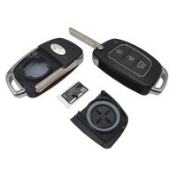 Wholesale Keychains Button Ix35 Replacement Flip Folding Remote Car Key Shell Modified Cover