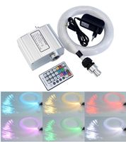 Wholesale Strings W Twinkle RGBW LED Fiber Optic Star Ceiling Light Cable Kit Mixed Size M Keys Remote Control Car Home Starry SKY