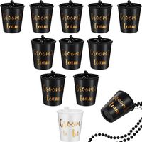 Wholesale NEWBachelorette and Bride Party Decoration Shot Glass Necklace with Gold Foil for Bachelor Wedding Parties Bridal Shower GWE11323