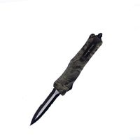 Wholesale Allvin Brown Camo Inch Medium Automatic Tactical Knife C Double Edge Half Serration Blade EDC Pocket Knives Gear