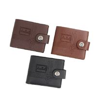 Wholesale Personalized Purse Men s Wallet Short Large Capacity Fashion Leisure Magnetic Buckle PU Moneybag Billfold Embossed Black Brown Twist Lock