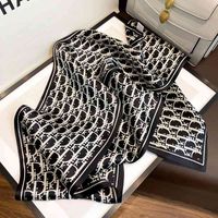 Wholesale 2021 new d letter women s mulberry silk and Changchun summer thin printed small scarf decorative hair band