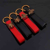 Wholesale Key Chain Fashion Trend Little Bee Leather Is Suitable for Bmw Mercedes Benz Audi and Volkswagen Pendant