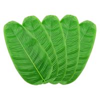 Wholesale Mats Pads Artificial Banana Leaves Faux Tropical For Hawaiian Luau Party Decor Table Runner Centerpiece Place Mat