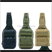 Wholesale Sports Outdoors Drop Delivery Large Military Sling Backpack Tactical Shoulder Bag Army Molle Chest Pack Waterproof Outdoor Camping Tre
