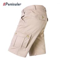 Wholesale Summer Solid Shorts Men Loose Multi Pockets Safari Military Army Uniform Torero Hiking Work For Big And Tall Man Men s