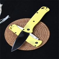 Wholesale Butterfly Folding Knife Yellow D2 Sharp Blade Nylon Glass Fiber Or G10 Handle Camping Survival Outdoor EDC Tool Gift