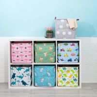 Wholesale 2021 New Cube Folding Storage Box Clothes Storage Bins For Toys Organizers Baskets for Nursery Office Closet Shelf