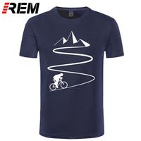 Wholesale Mountain Bike Heartbeat Funny Biker T Shirt Plus Size Custom Short Sleeve Men s Bicycle Cycling T shirt Fashion Family Cotton