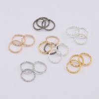 Wholesale 50 mm Round Jumps Rings Twisted Open Split jump ring Connector For Jewelry Makings Findings Supplies DIY