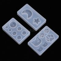 Wholesale Baking Moulds Hand Made Silicone Molds For Resin DIY Crafts Claw Moon Geometry Mirror Jewelry Making Expoxy Mold Decorative