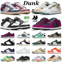Wholesale hotsale low running shoes for men women chunky abstract art halloween community garden womens trainers outdoor