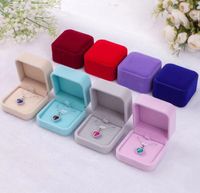 Wholesale Gift Wrap Classic Velvet Jewelry Box x7x4cm Necklace Pendant Boxes Jewellery Storage Packaging Cases SN628