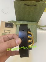 Wholesale Fashion designer men s and women s belt double letter brass gold belt pure leather cm super AAA original box luxury top leather manufacturing
