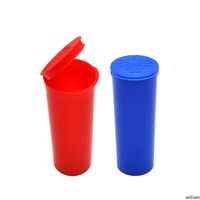 Wholesale Tobacco Plastic Doob Tube Stash Jar ml Herb Container Storage Case Cigarette Acrylic Vial Medical Airtight Spice Pill Seal Box Empty Squeeze Pop Bottle mm