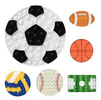 Wholesale Fidget Toys Sports Push Bubble Ball Game Football Basketball World Cup Anti Stress Enfant Silicone Decompression Toy