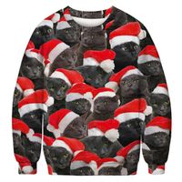 Wholesale Men s Hoodies Sweatshirts Ugly Christmas Sweater Men Women Elf Snowflake Tacky Jumpers Tops Pullover Holiday Party Xmas Sweatshirt