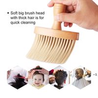 Wholesale Neck Duster Brush Professional Soft Household Hair Wood Handle Cleaning Brushes Barber Salon Accessory Tool RRE11123