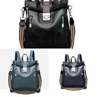 Wholesale Backpack Style Password Lock Anti theft Female High end Travel Computer Bag Large capacity Leather Waterproof Personalized