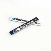 Wholesale M Performance M Power x12mm Motorsport Metal Logo Car Sticker Aluminum Emblem Grill Badge for BMW E34 E36 E39 E53 E60 E90 F10 F30 M3 QC548