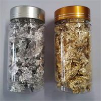 Wholesale Gold Leaf Flakes Copper Flakes for Gliding Arts Crafts Decoration Silver Copper Gold Foil Fragments Gold Flakes Crafts B3