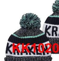 Wholesale New Kraken Beanies Hockey Baseball Beanies Sport Knit Hat Pom Pom Hats Hot Teams Knits Mix And Match All Cap a0