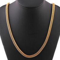 Wholesale Chains Cuban Fashion Jewelry Necklace Men Chain Women Link Curb Gold Filled Luxury Necklaces Pendants