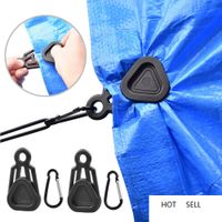 Wholesale 5 Tent Clip Tensioner Tarpaulin Canopy Awning Fixed Clip Outdoor Wind Rope Clamps Tourist Picnic Camping Accessories